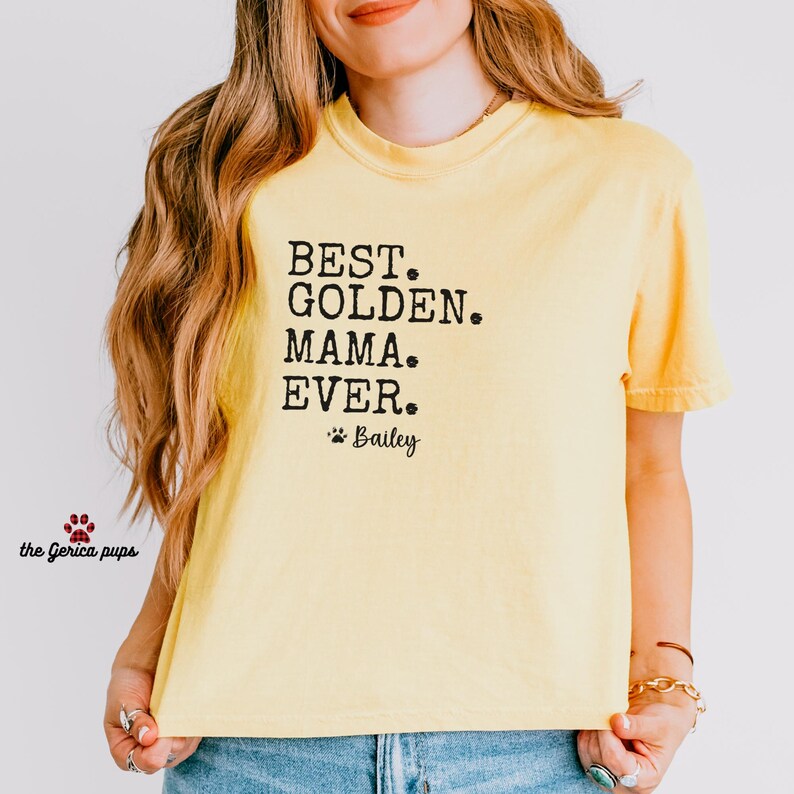 Golden Retriever Dog Mom Shirt Personalized Pet Parent Gift for Her - Etsy