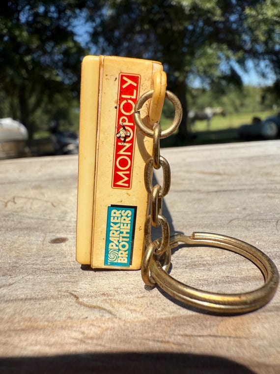 Mini Monopoly Board Game Keychain: Tiny Collectib… - image 2