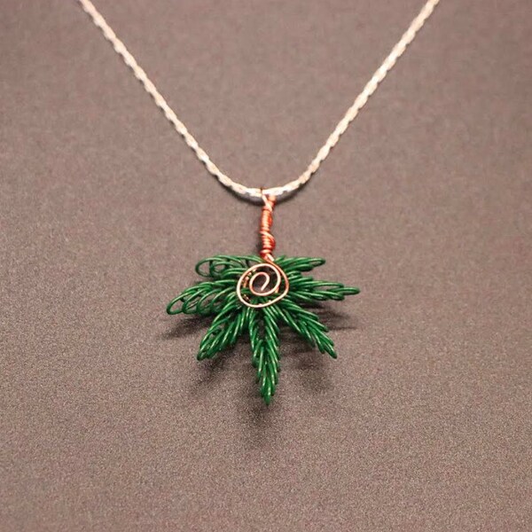 Pot Leaf Necklace Etsy
