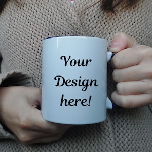 Personalisierte Foto-Tasse: Wunschtext & Bild, 350ml