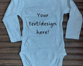 Body de bebé personalizado / Elige tu cotización / Anunciando embarazo con body / Babybody Regalo personalizado impreso como desees