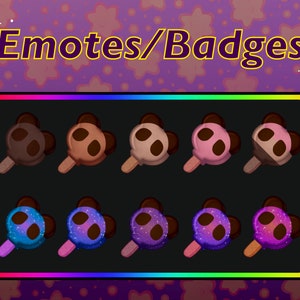 Panda Ice Cream - 21 Flavours - Sub Badges / Bit Badges / Emotes / Channel Point / Role Icons For Twitch | YouTube | Discord