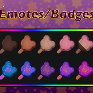 Bear Ice Cream - 21 Flavours - Sub Badges / Bit Badges / Emotes / Channel Point / Role Icons For Twitch | YouTube | Discord
