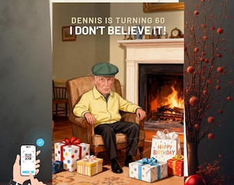 Tarjeta de cumpleaños personalizada de Victor Meldrew - Tarjeta de felicitación divertida