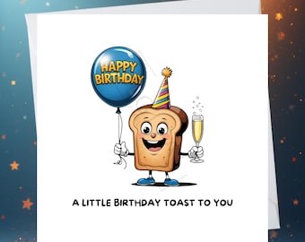 Un brindis por tu cumpleaños - Tarjeta de felicitación divertida