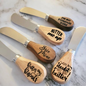 Cheese Spreader, Butter Spreader, Butter Knife, Cheese Knife. Personalized Charcuterie Knives. Party Favor, Stocking Stuffer, Corporate Gift