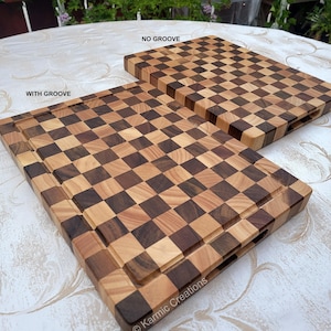 End Grain Butcher Block. Large Cutting Board. Meat Carving Board, BBQ Board, Kitchen Chopping Board. Gift for Husband, Dad Gift, Chef Gift.