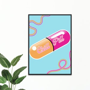 Groovy Chill Pill Wall Art