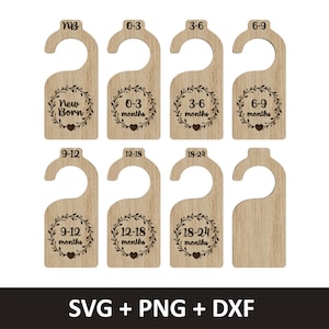 Babykastverdelers voor Laser | Digitaal snijbestand | Glowforge Cricut silhouet | SVG PNG DXF-bestand | Lasersnijdende organisatoren
