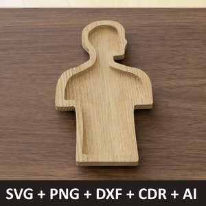 Menschliche Körper TablettPlatte |  Digitale CNC Schnittdatei | svg dxf Datei | Sensorische Spieltabletts | Home School | Organe des Körpers