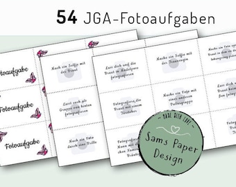 54 photo tasks for your JGA - grab your cameras and let's go!