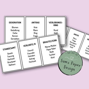 Ratespiel JGA - Begriffe raten | TABU Spiel für euren Junggesellinnen-Abschied