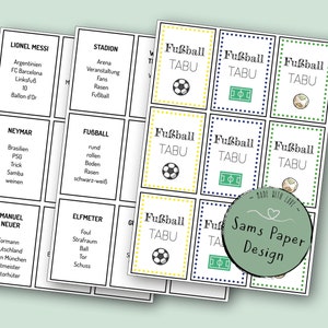 FUßBALL TABU - Das ideale Ratespiel für Fußball- und Sportfans | 72 Begriffe erraten | Geburtstag | Junggesellenabschied