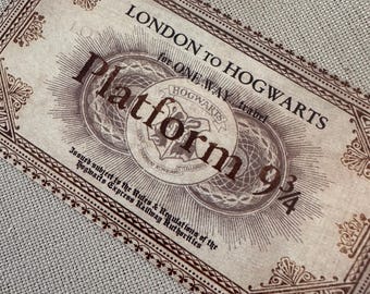 Platform 9 3/4 Ticket – Zugticket Ticket | Fan Art Geschenk