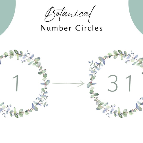 Botanical Number Circles