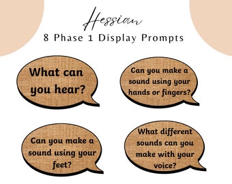 Hessian Phase 1 Phonics Display Prompts
