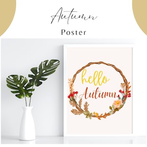 Hallo Herbst Poster