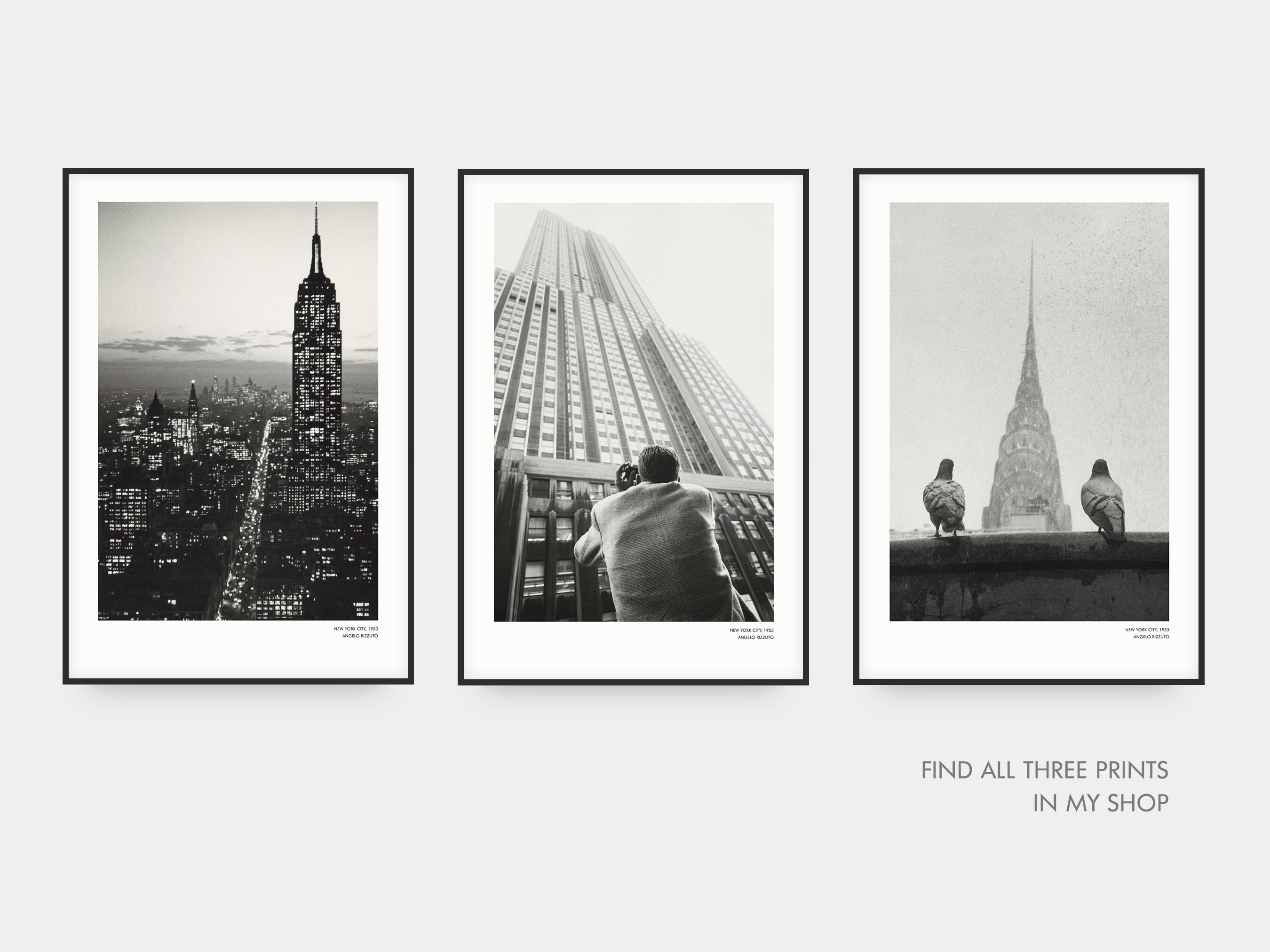 1950 年代の有名なエンパイア ステート ビルの写真、ビンテージ