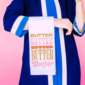 Funky Butter Kitchen Towel | Silk Screen Printed Tea Towel