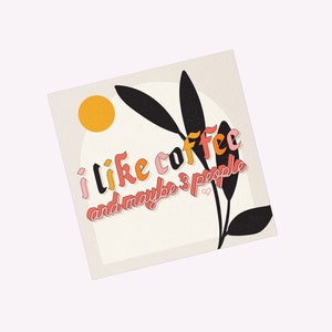 Coffee Lover 3&quot; Vinyl Sticker | Waterproof and Weatherproof, Dishwasher Safe