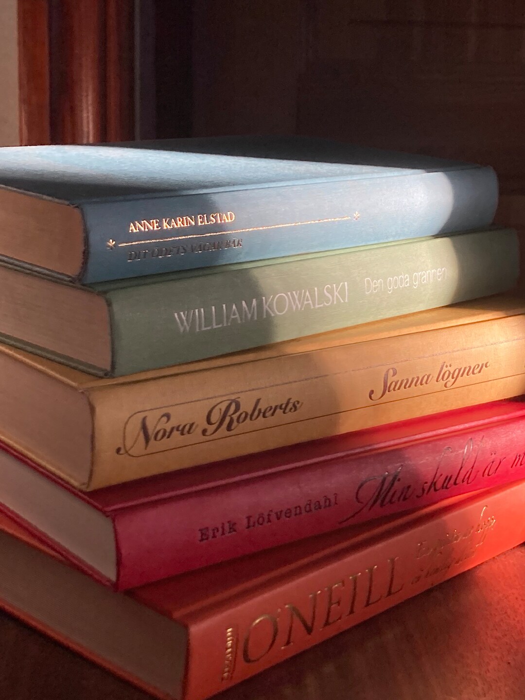 Rainbow Book Stack Swedish Decorative Books Real Hardback - Etsy