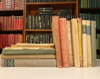 3er Set Vintage Bücher | Schwedische Vintage-Bücher zur Dekoration