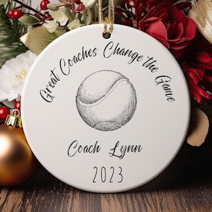 Personalized Tennis Coach Ornament, Tennis Coach Gift, Tennis Coach, Tennis Gifts, Tennis Ornament, Custom Tennis