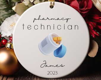 Personalized Pharmacy Technician Ornament, pharmacy, Pharmacy Tech, Pharmacy tech life, gifted pharmacy, pharmacy tech student, pharmacie