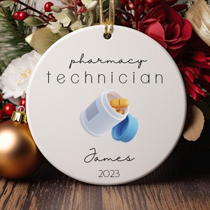 Personalized Pharmacy Technician Ornament, pharmacy, Pharmacy Tech, Pharmacy tech life, gifted pharmacy, pharmacy tech student, pharmacie