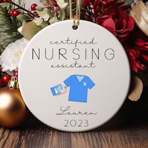 Personalized Certified Nursing Assistant Ornament, CNA Personalized, Nursing Assistant Gift Ideas, Certified Nursing Assistant, CNA