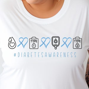 Diabetes Awareness Shirt, Type 1 Diabetes Shirt, Type 2 Diabetes Shirt, Diabetic Shirt, World Diabetes Day, Endocrinology Nurse, Nursing