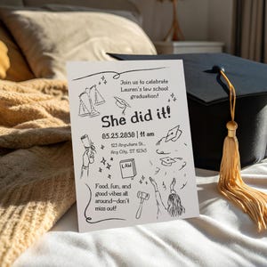 Invito alla laurea in giurisprudenza / Regalo di dottorato in giurisprudenza / Congratulazioni per l'esame di abilitazione alla professione forense / J.D. / Download digitale / Convocato / Modificabile