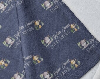 Personalized Name Blanket for Your Child, Customized Name Baby Blankets for Kids, Baby Name Blanket. Great Gift for Birthday, Christmas