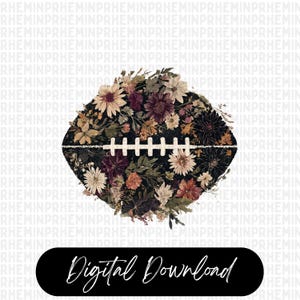 Game Day Png Fall Vibes Png, Floral Fall Football png, Autumn Png Boho Floral Football Png, Football mom png, Sublimation, Instant Download