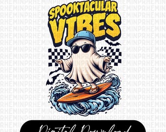 Vibras espeluznantes PNG, Summerween Png, Halloween de moda, Temporada espeluznante divertida, Truco o trato, Verano divertido PNG, Halloween divertido, Terror