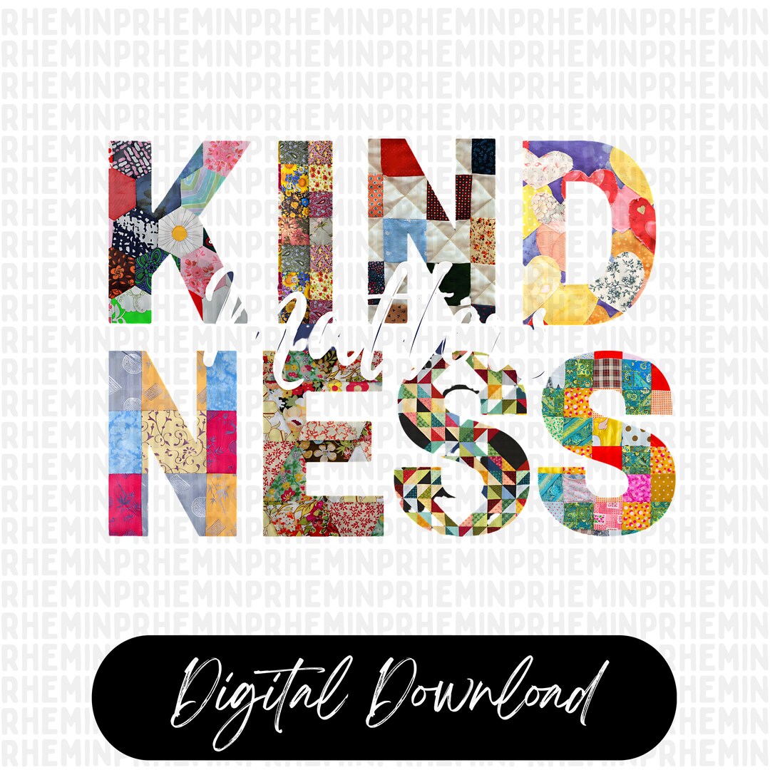 Kindness Png | Be Kind | Sublimation Design | Digital Design Download ...