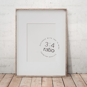 Maquette de cadre vertical rustique 12 x 16 15 x 20 18 x 24 cm, simple cadre en bois mince au sol, rapport de 3:4 vintage country Scandi, art mural bohème, décoration de l'ancien monde