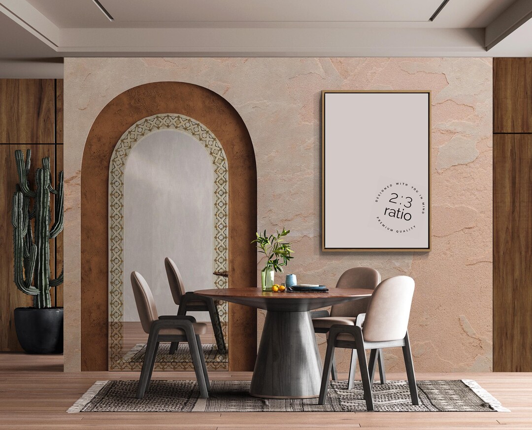 Southwest Dining Room Art Mockup • 2:3 Ratio Vertical Frame (digital ...