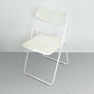 Vintage IKEA TED Chair by Niels Gammelgaard – 1976 Space Age – Plastic & Metal Frame – Vintage Minimalist Foldable Chair