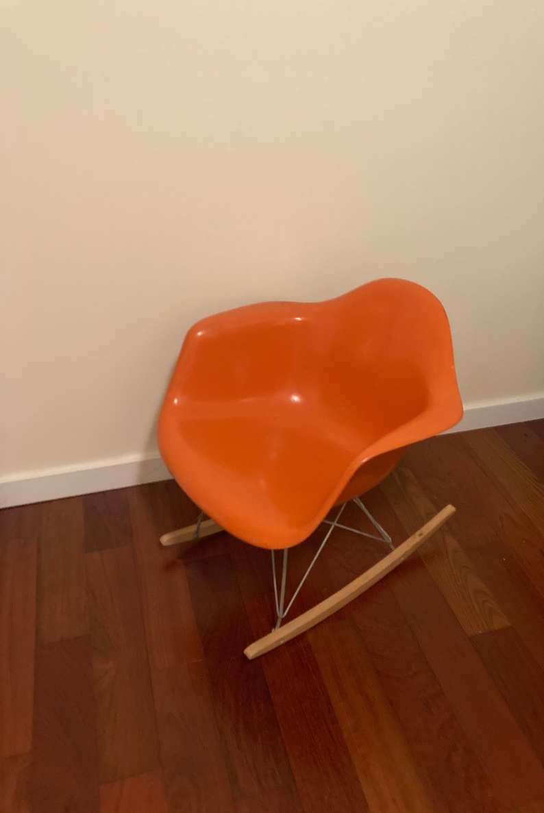 1970s Eames Shell Chair Orange Fiberglass - Etsy