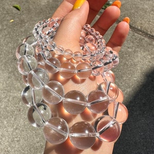High Quality Clear Quartz Bracelet-Natural Clear Bracelet-Gift for her