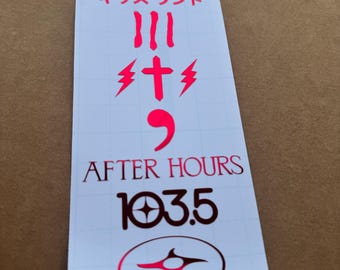 SET OF ALBUM Decals - X O  (one size)