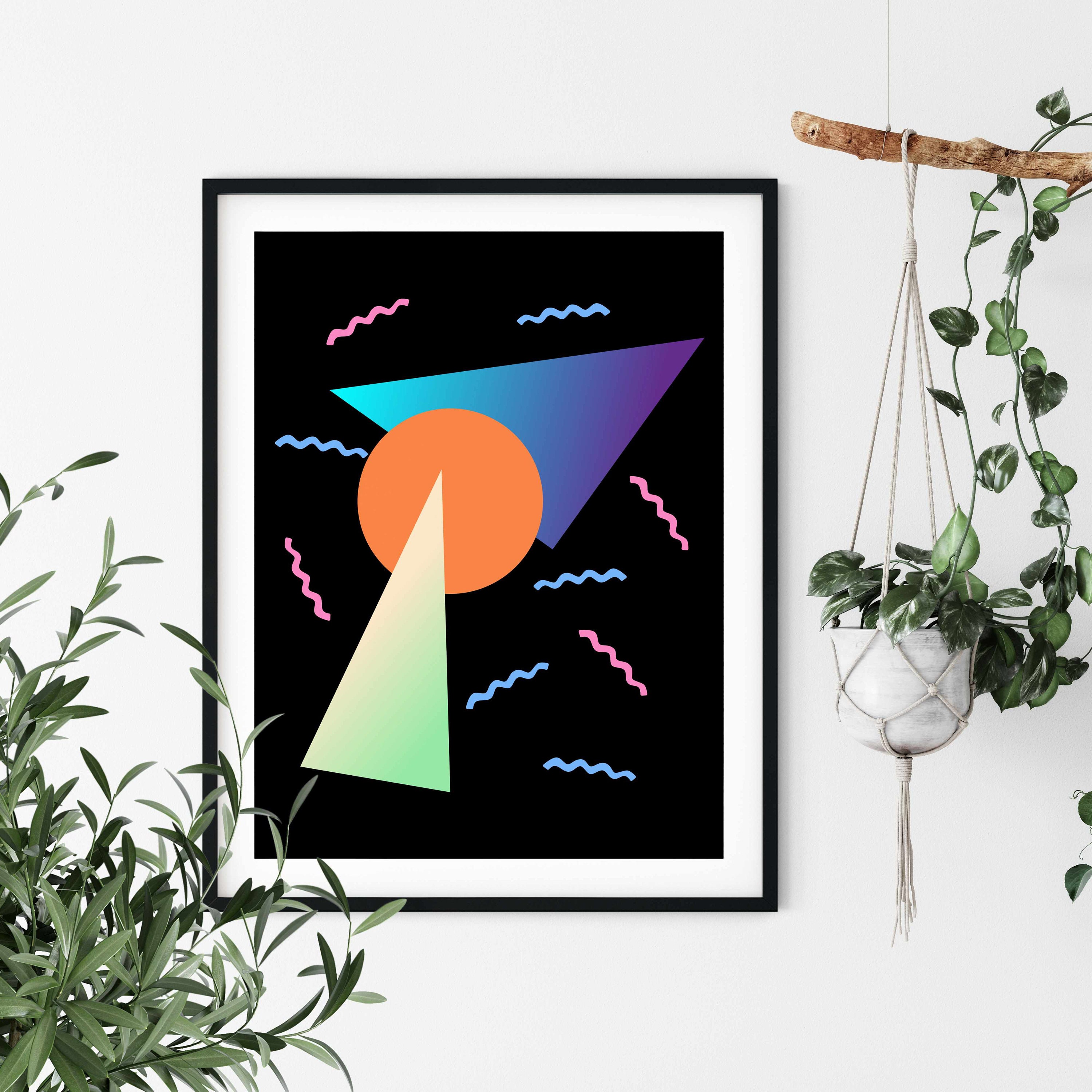 Minimalist Wall Art Printable Wall Art Aesthetic Room Decor Vaporwave ...