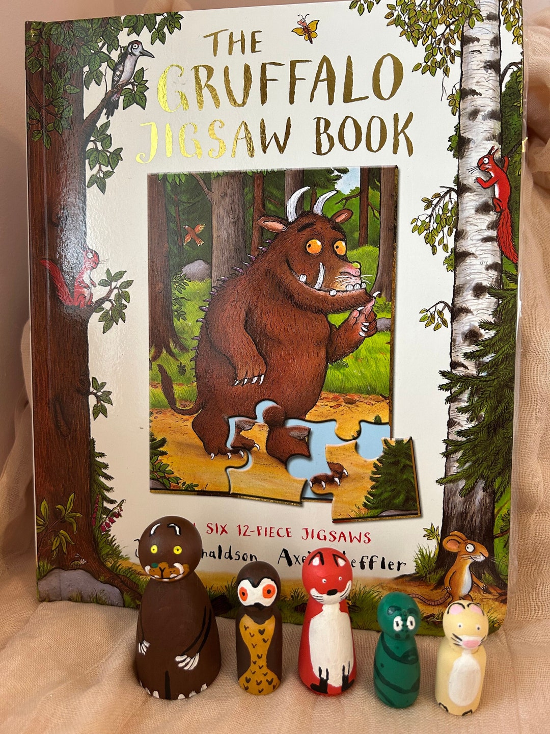 The Gruffalo Peg Dolls and Jigsaw Book Etsy