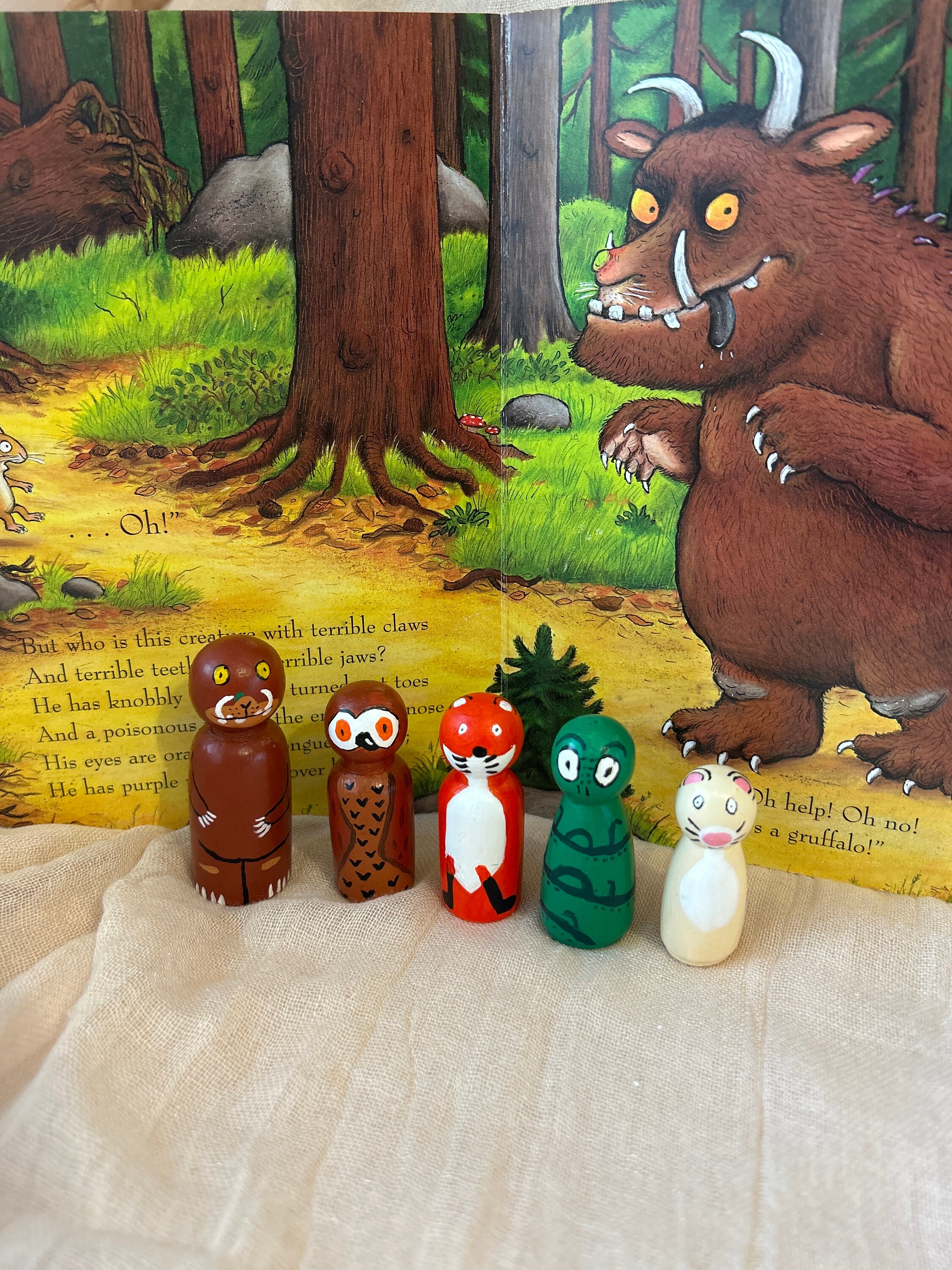 The Gruffalo Peg Dolls Etsy