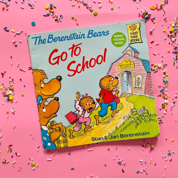 The Berenstain Bears Go to School Including Stickers | Nostalgic Vintage Books