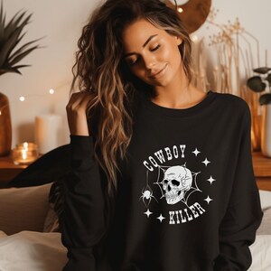 Cowboy Killer Retro Western Gildan Crewneck Sweatshirt