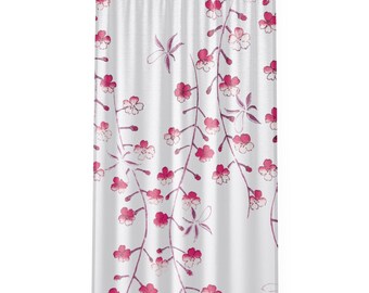 Seitei Roze Floral Design Raamgordijn - 50'' x 84''