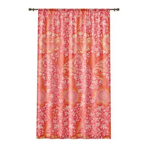 Sunrise William Morris Floral Design Window Curtain - 50&#39;&#39; x 84&#39;&#39;