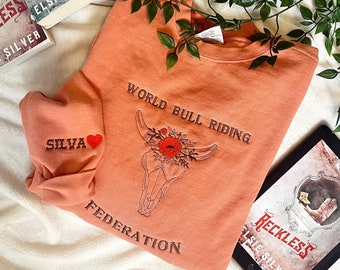 Reckless Elsie Silver Merch / Chestnut Springs Series Merch/ Embroidered Book Sweatshirt / Flawless Elsie Silver sweatshirt